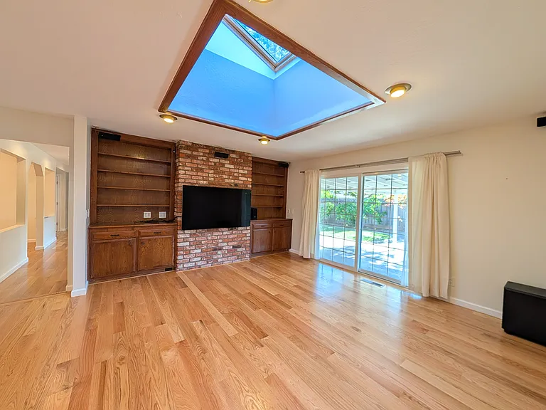 Family room, facing back yard.
