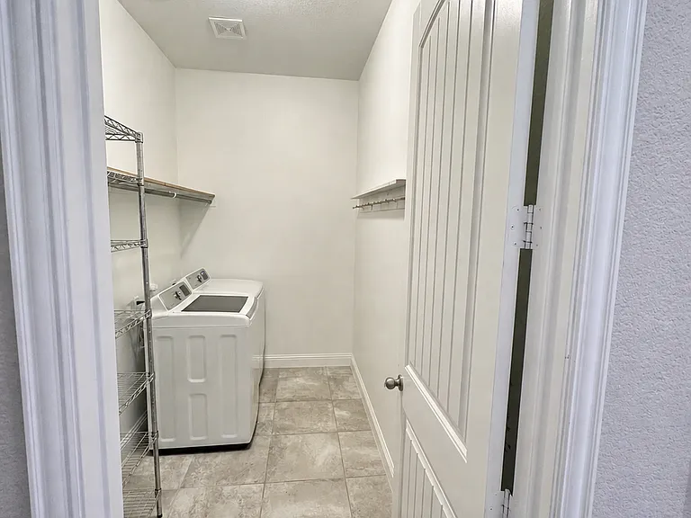 spacious laundry room