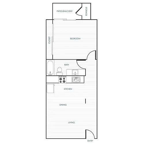 Floor plan One Bedroom