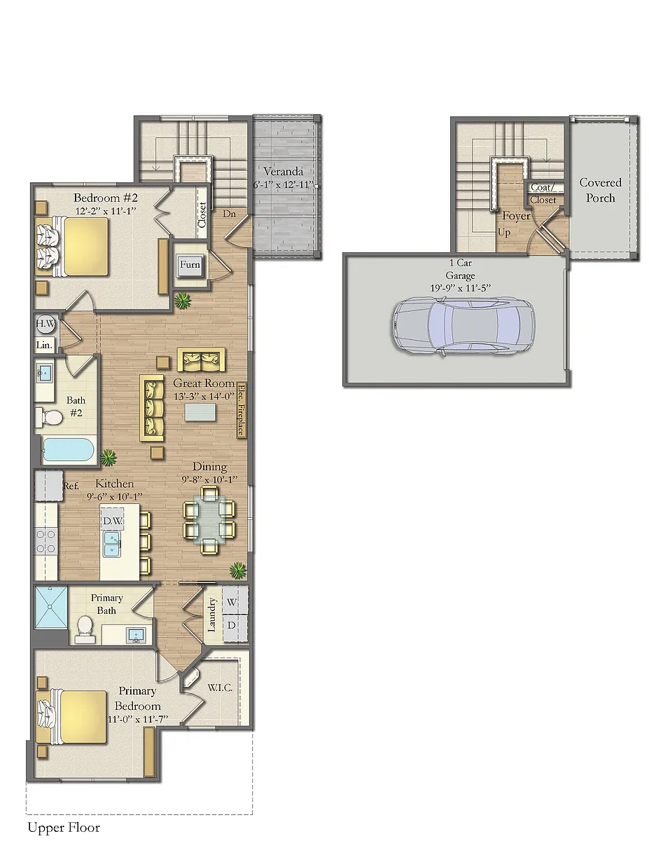 Floor plan Freeport Townhome