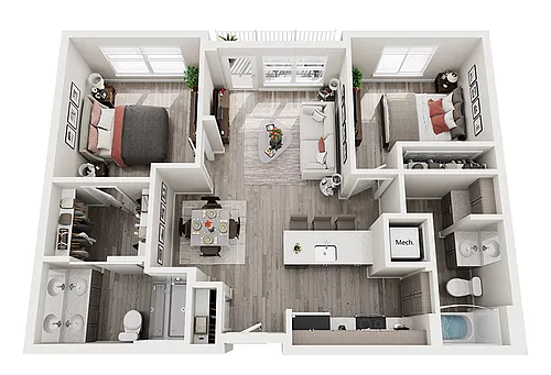 Floor plan 2 Bedroom