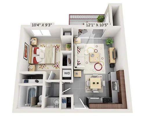 Floor plan Cashmere (A1A)
