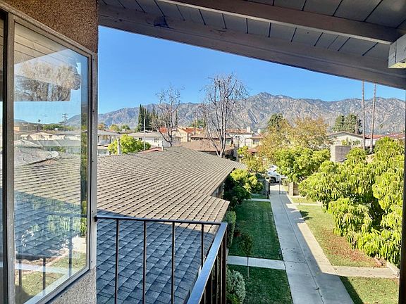 View from the front door of the unit towards the San Gabriel Mountains
