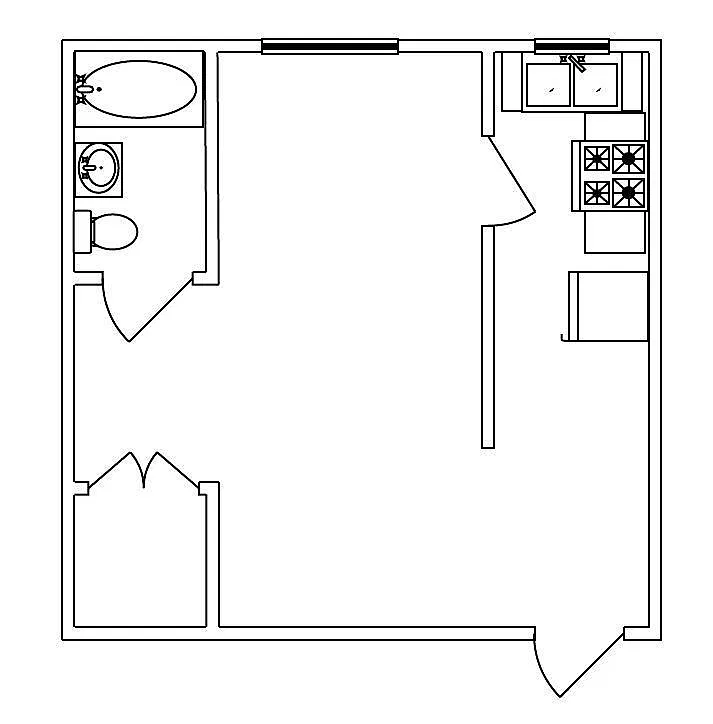 Floor plan Studio