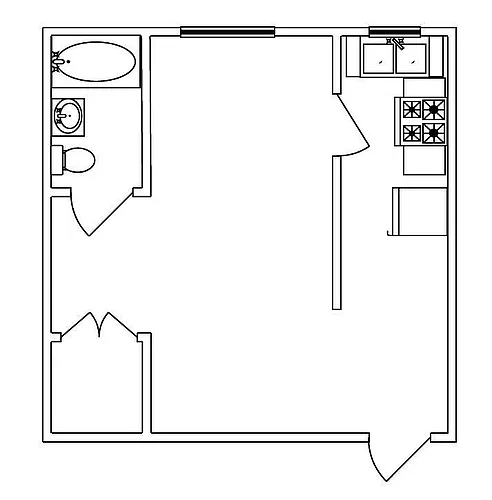 Floor plan Studio