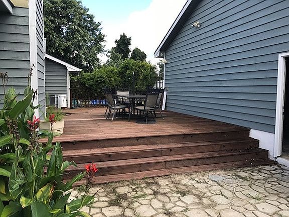 large private rear deck