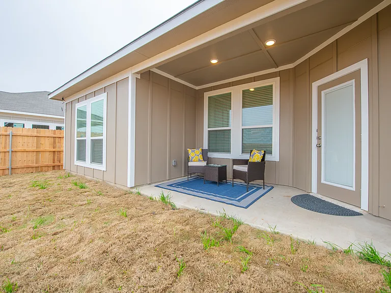 Additional seating in patio