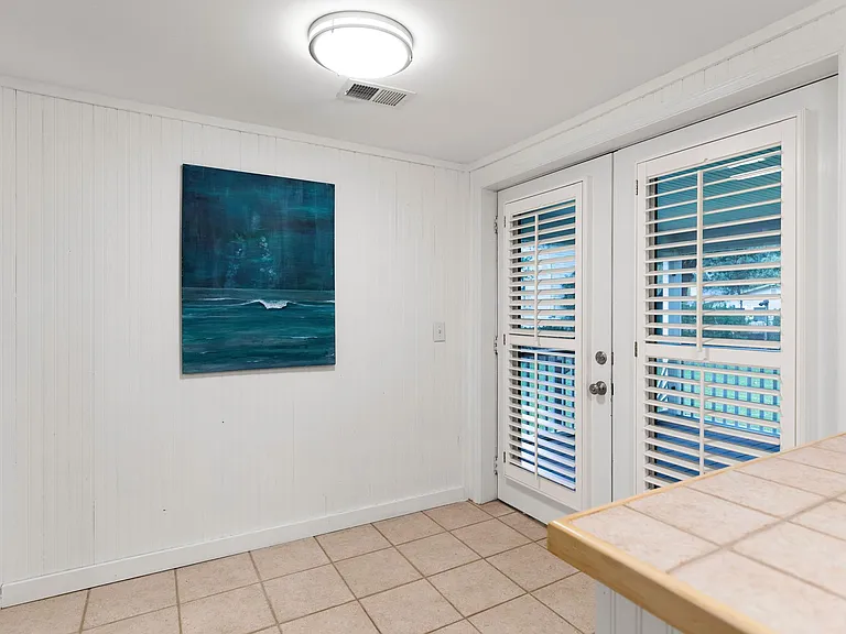 Breakfast area leading out to back porch