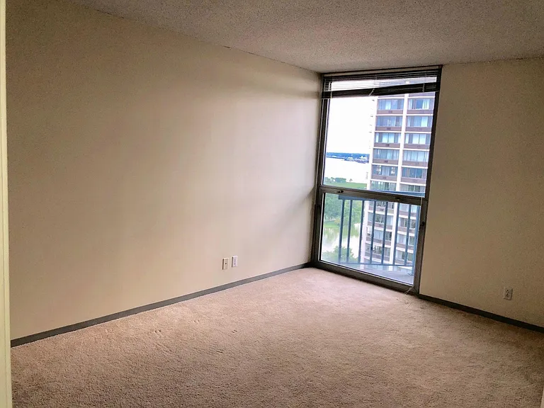 Bedroom with lake view