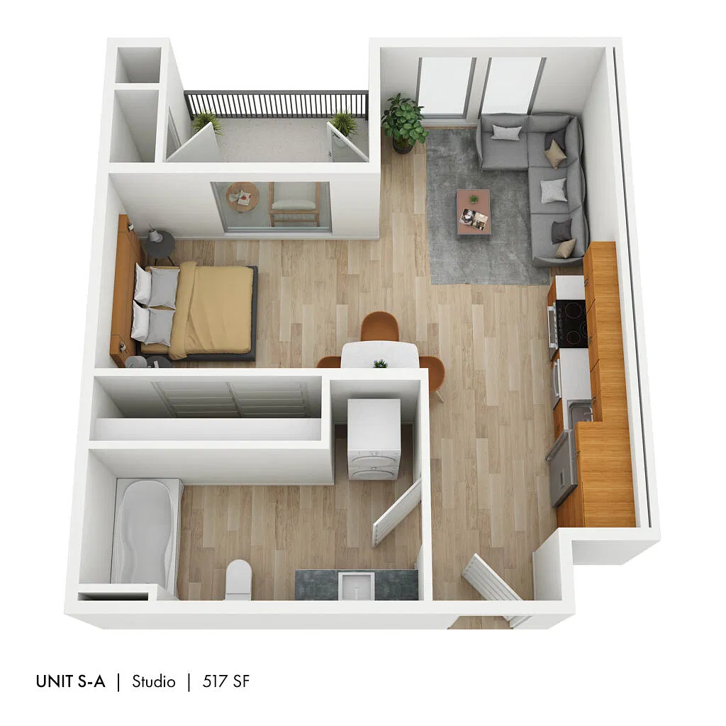 Floor plan Studio A