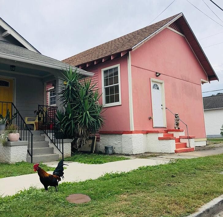 Big Pink, corner of Toulouse & N Lopez in mid city close to Bayou St John & Lafitte Greenway bikepath in Mid City
