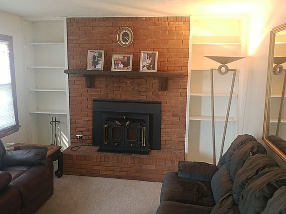 living room with fireplace