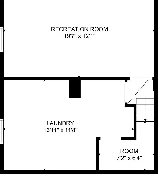 Finished basement and laundry rooms with above ground windows!
