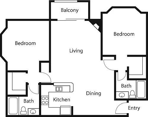 Floor plan Hepburn split