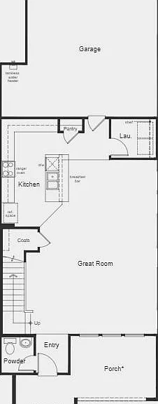 Downstairs floor plan