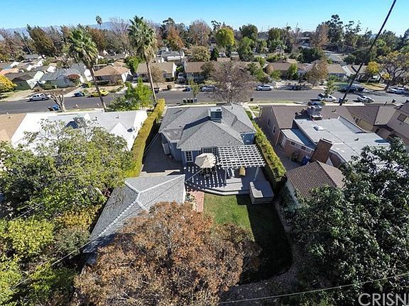 An air view from the back yard