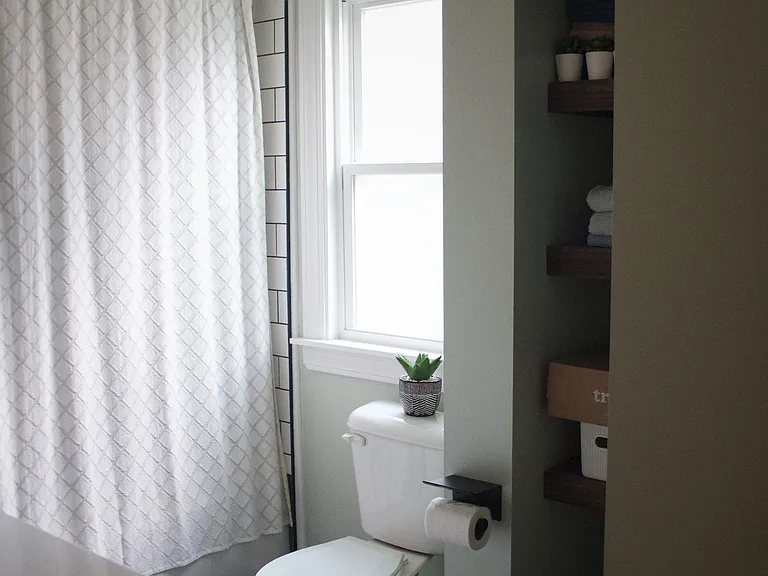 Bathroom off dining room