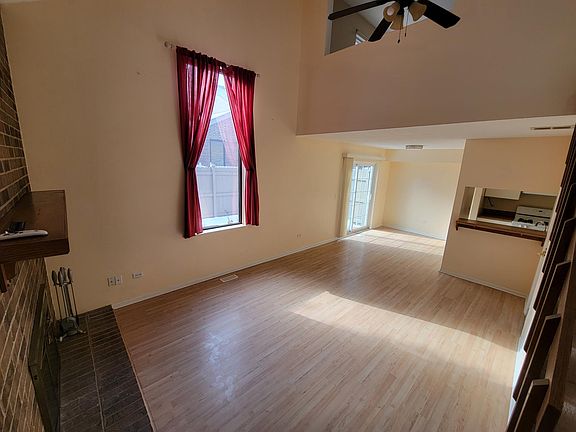 Living room and dining area
