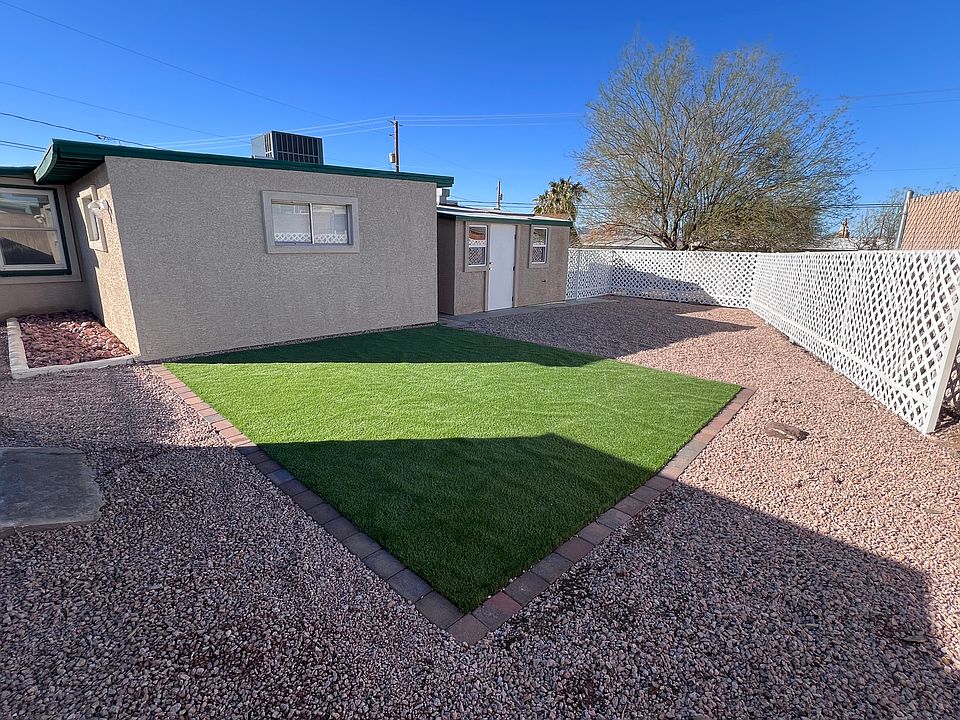 Fenced back yard