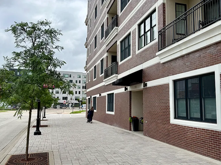 Sidewalk view of entrance
