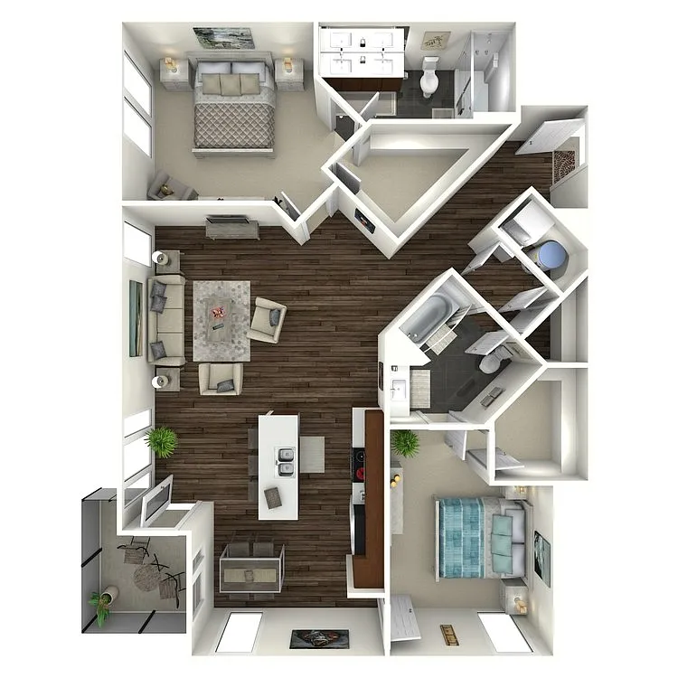 Floor plan 2B6 UPTOWN