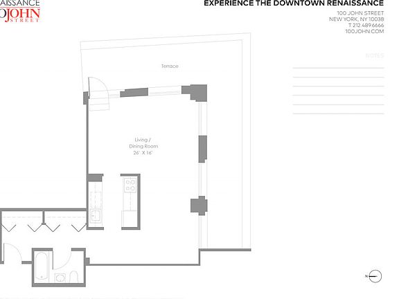 3rd image of 100 John St APT 1708