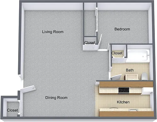 Floor plan One Bedroom