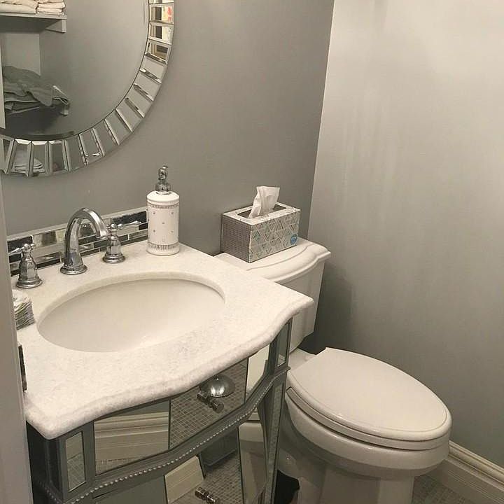 New powder room