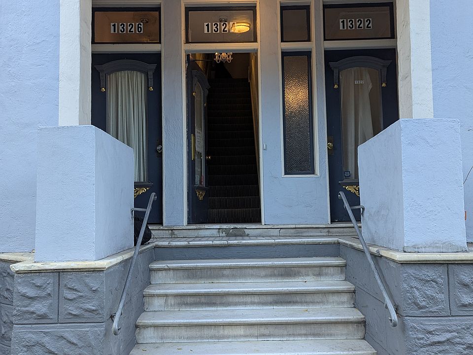 Entrance to building - unit is in the center entry.