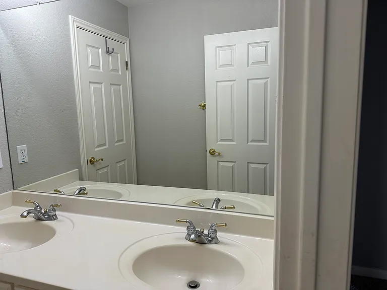 guest bathroom double sink