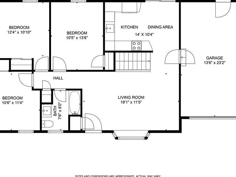 Upper level floor plan