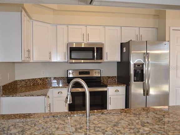 Kitchen with stainless steel appliances