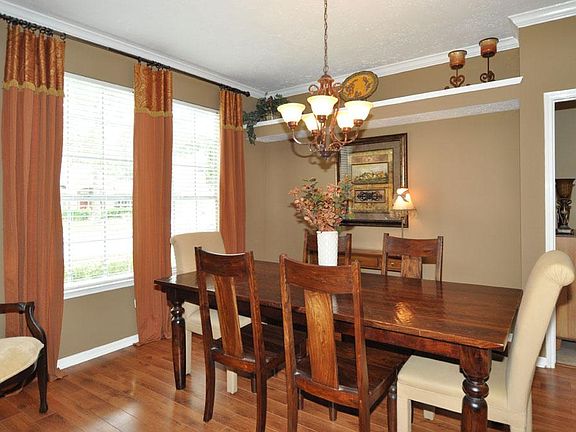 Formal Dining with laminate flooring.