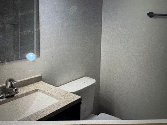 Master Bathroom vanity and toilet
(Shower not shown)