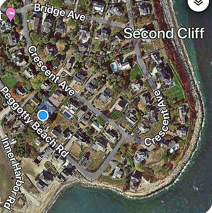 Aerial of second cliff