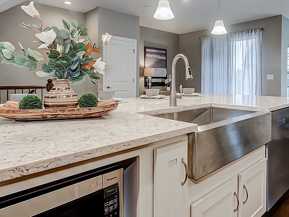 Ample counter space in kitchen