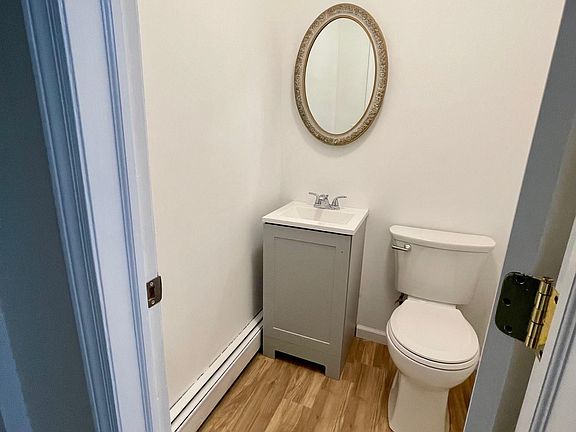 newly updated first floor powder room