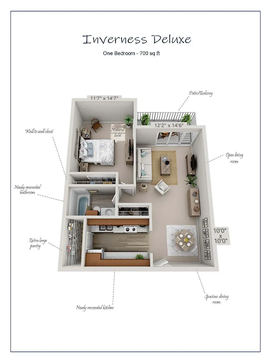 Floor plan Inverness Deluxe