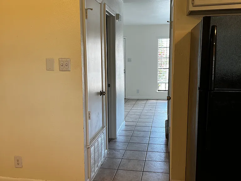 Tile downstairs and carpet upstairs