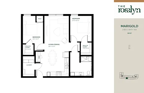 Floor plan Marigold