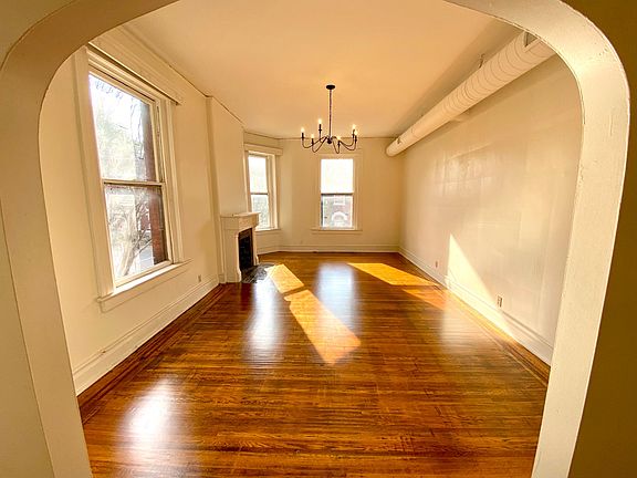 Looking into the living room from the dining room!