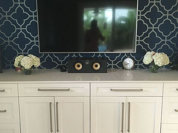 Custom TV Stand with Storage