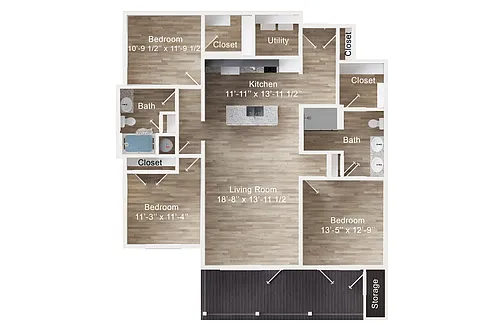 Floor plan Iron