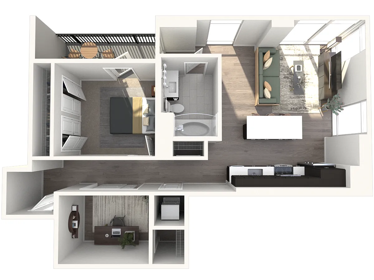 Floor plan B02D
