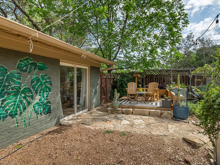 Back yard living area