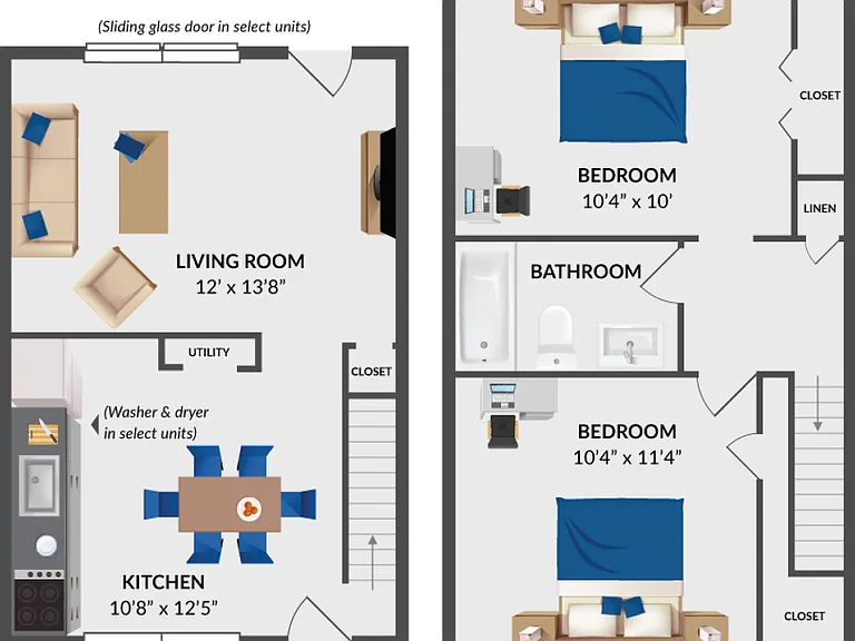 Two Bedroom Townhome Two Bedroom Townhome