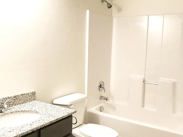 Second bathroom (before it was furnished)