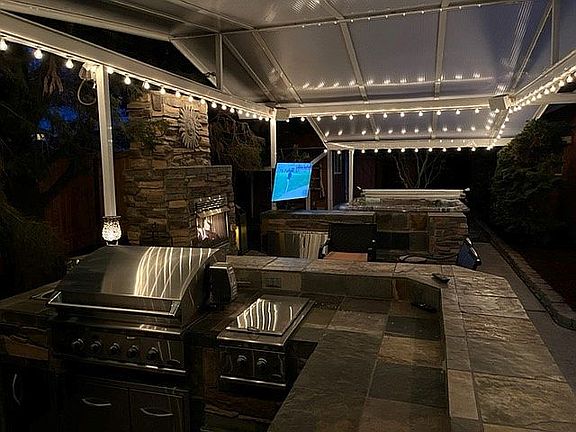 Barbeque, Burners & Fridge