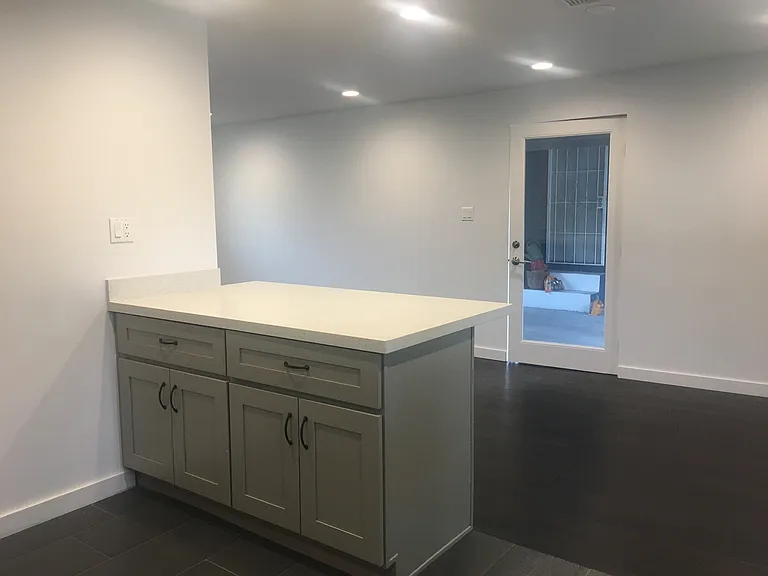 Looking out of the kitchen towards the entry