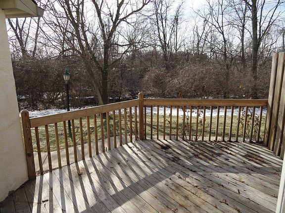 Deck and view of woods